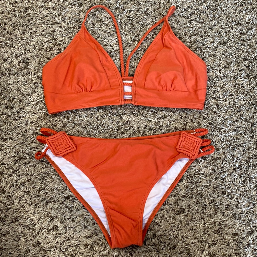 Cupshe burnt orange bikini